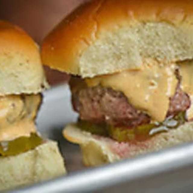 (2) Sliders with Fries.